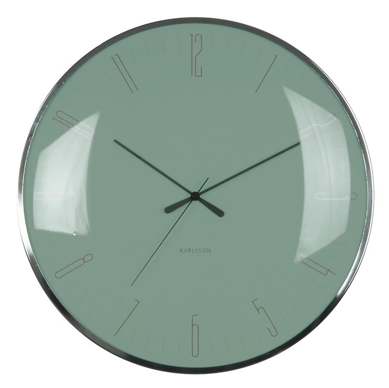 Karlsson, Wall clock Dragonfly jungle green, Design Boxtel & Buijs - Clocks - Glass Green