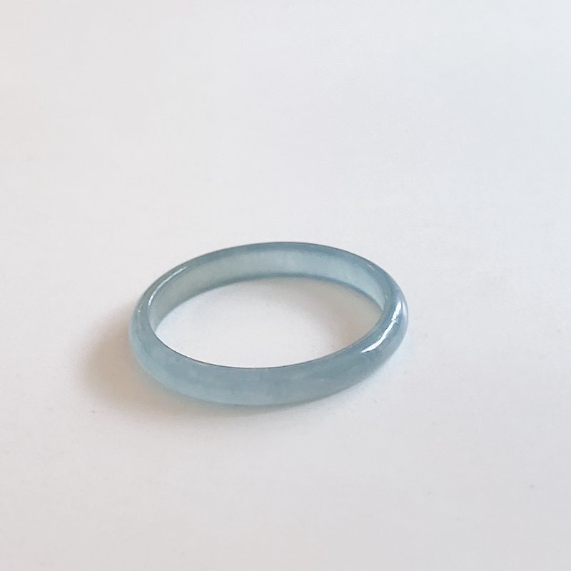Blue Water Burma jadeite Ring - General Rings - Jade 