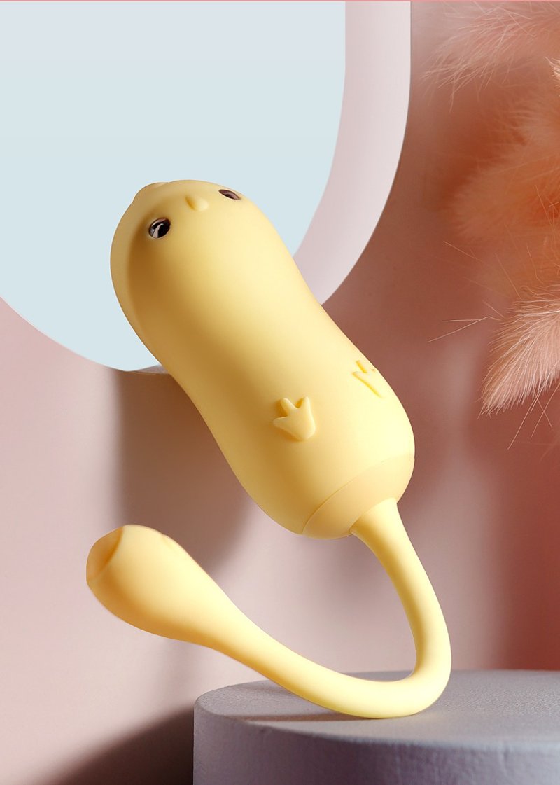 跳跳雞 按摩跳蛋 電擊智能版/電擊+震動+智能APP 青春版 心動版 - 情趣用品 - 矽膠 黃色