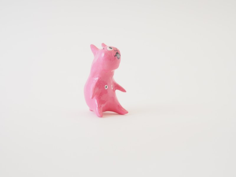 MINIハウスウサギ - 置物 - 紙 ピンク