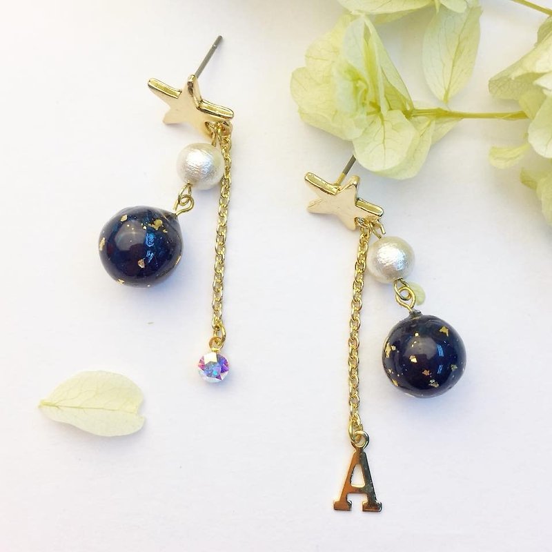[Atelier A.]Christmas Selected Fairytale in the Galaxy Earrings Customize Edition - Earrings & Clip-ons - Other Materials 