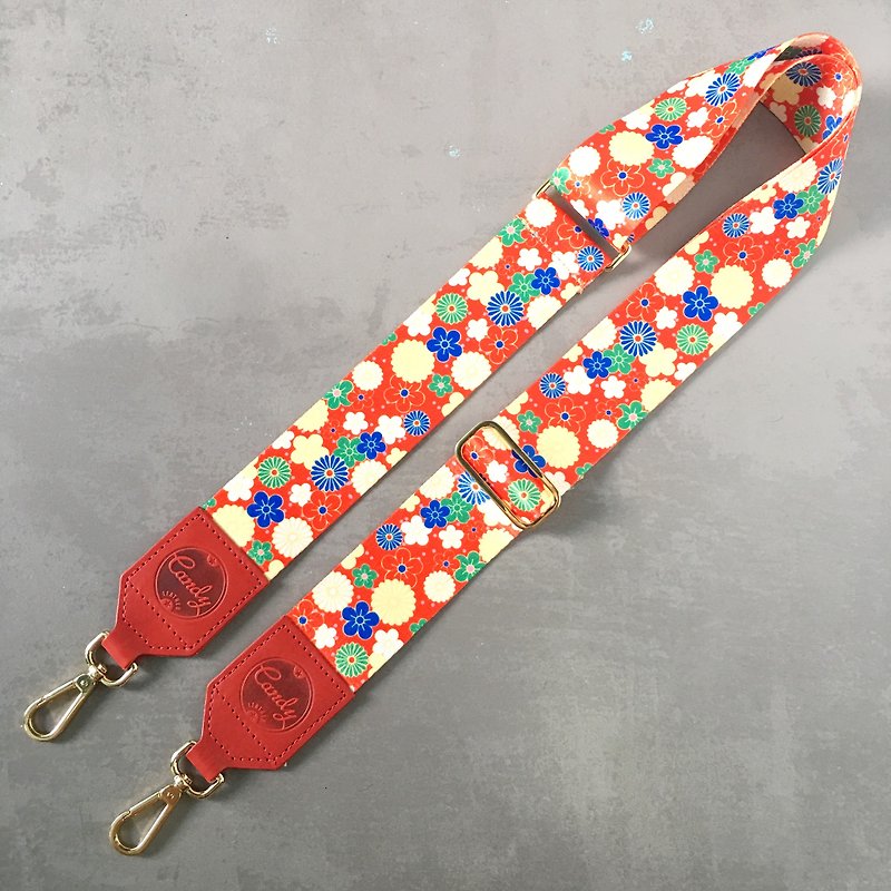 Candy Leather Bag Strap - Other - Genuine Leather Red