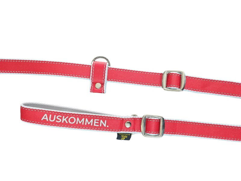 Auskommen leash reflective red - ปลอกคอ - ไฟเบอร์อื่นๆ 