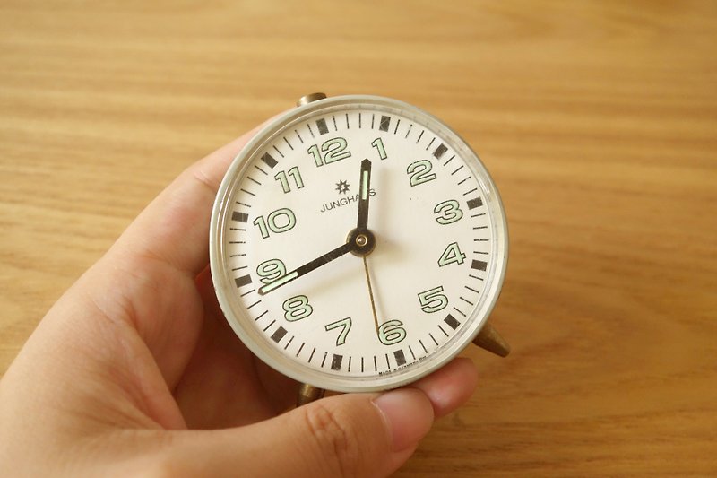 Germany JUNGHANS old clockwork clock - นาฬิกา - โลหะ สีเทา