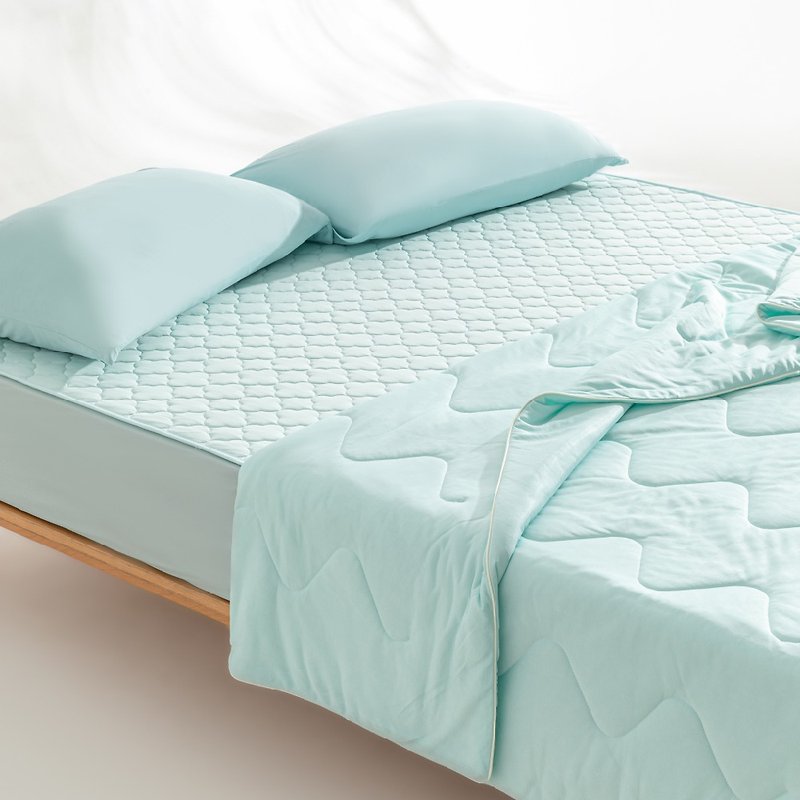 即刻瞬涼床包式涼感墊/冰涼床包 - 雙人 - 寢具/床單/被套 - 其他材質 綠色