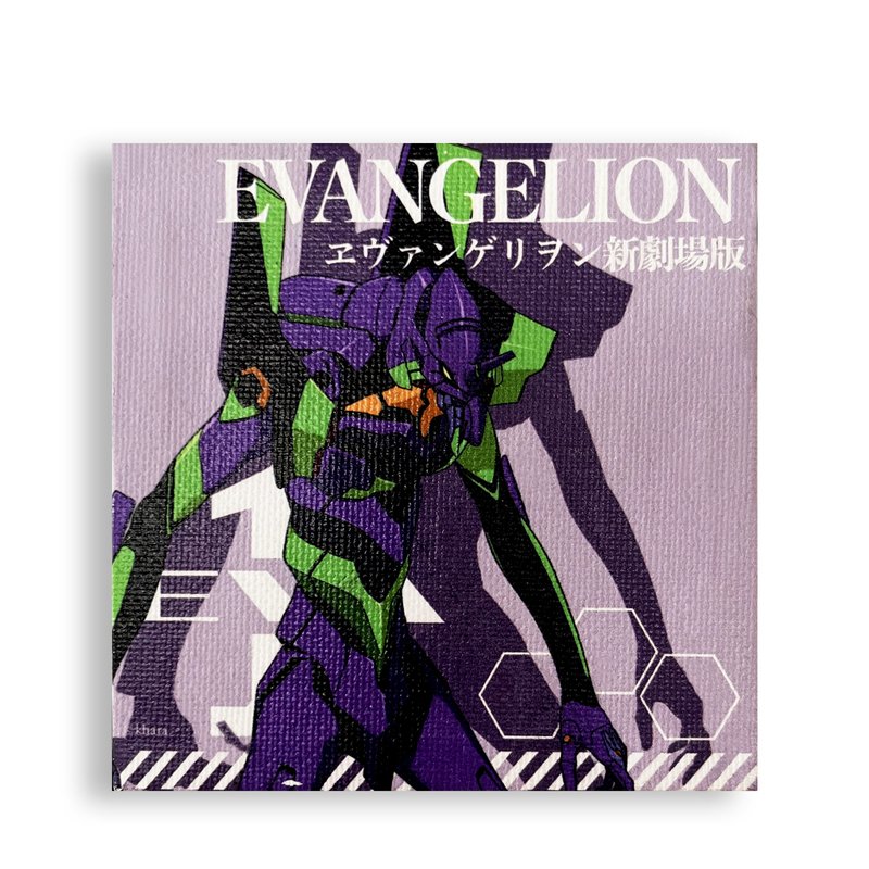 【Caravan EVA】Evangelion officially authorized peripheral products-canvas table painting - Posters - Eco-Friendly Materials Multicolor