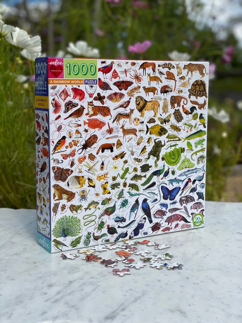 eeBoo 1000片拼圖 -彩虹世界 A Rainbow World 1000 Piece Puzzle - 拼圖 - 紙 多色