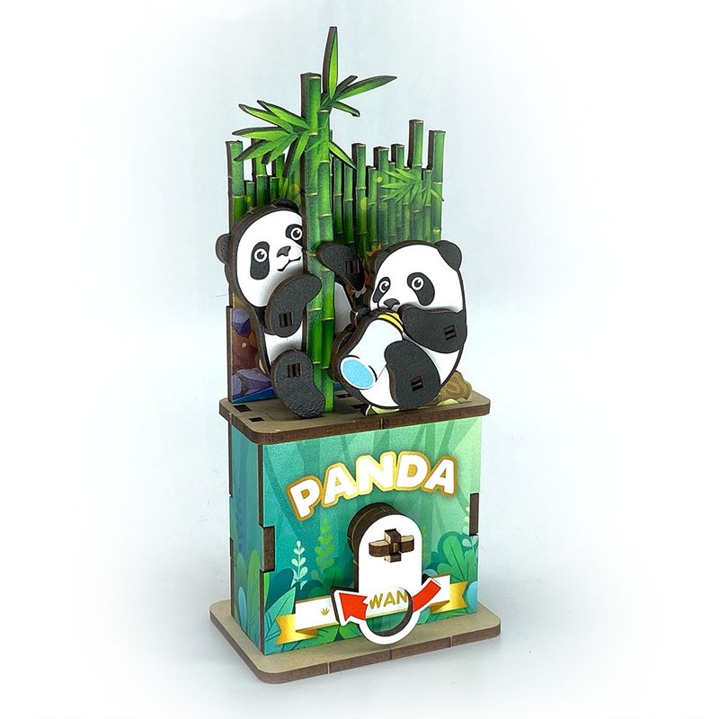 Fuumas Wooden Mechanical Puzzle - Giant Panda - งานไม้/ไม้ไผ่/ตัดกระดาษ - ไม้ 