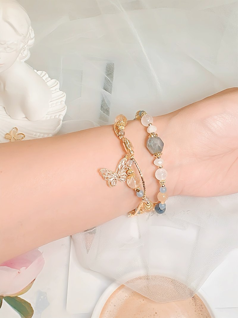 蝴蝶藍晶石 apple watch 手錶鏈 錶帶 - 錶帶 - 水晶 藍色