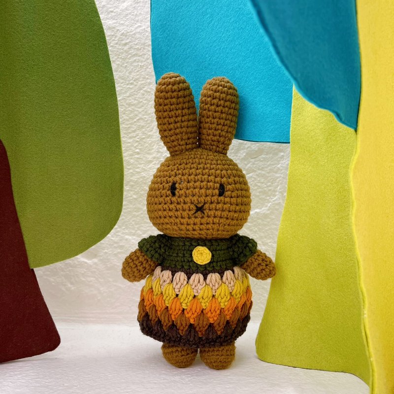 Just Dutch, オランダ | メラニー ニット人形と彼女のジャングル レインボー ドレス - 人形・フィギュア - コットン・麻 多色