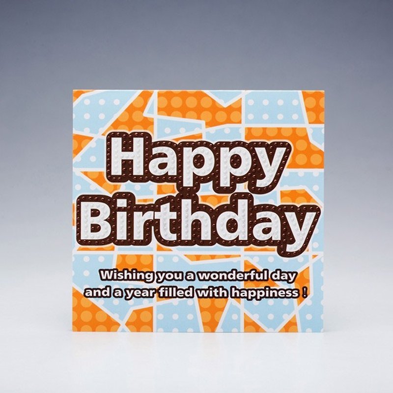 【GFSD】Rhinestone Boutique-Handmade Greeting Cards-Wonderful Birthday - การ์ด/โปสการ์ด - กระดาษ 