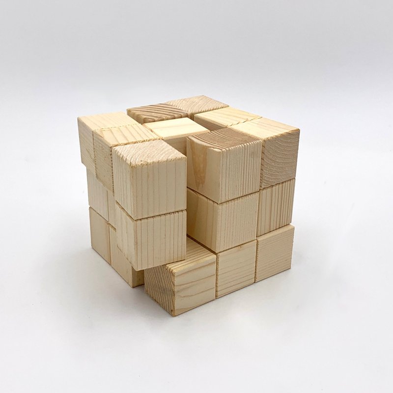 Middle blocks (wood color) - Board Games & Toys - Wood Khaki