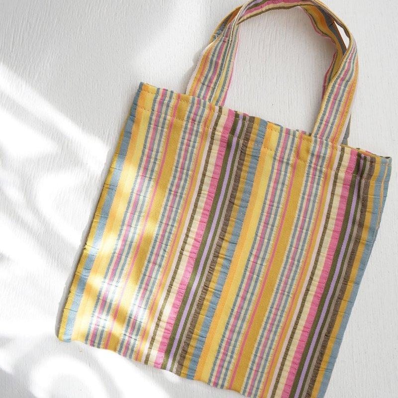 Ba-ba handmade mini shopping bag  No.RB79 - กระเป๋าถือ - ผ้าฝ้าย/ผ้าลินิน หลากหลายสี