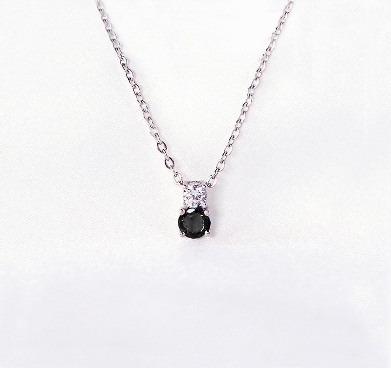 New Arrival Special | Black Stone Sterling Silver Necklace - สร้อยคอ - วัสดุอื่นๆ 