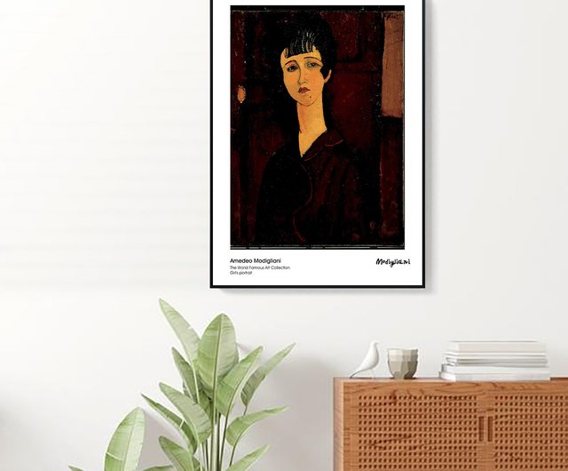 モディリアーニ・女性の絵画_掛け絵_名画シリーズ_台湾製、2営業