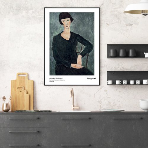 モディリアーニ・女性の絵画_掛け絵_名画シリーズ_台湾製、2営業