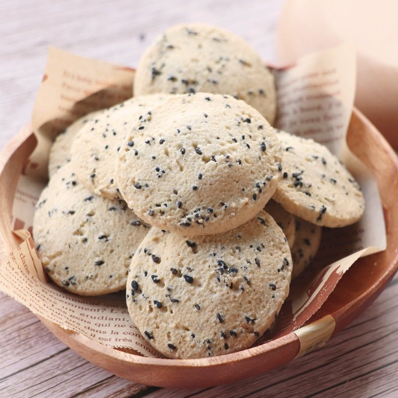 【Yongzhen】Handmade sugar-free biscuits 120g ─ Sesame - ขนมคบเคี้ยว - วัสดุอื่นๆ สีแดง