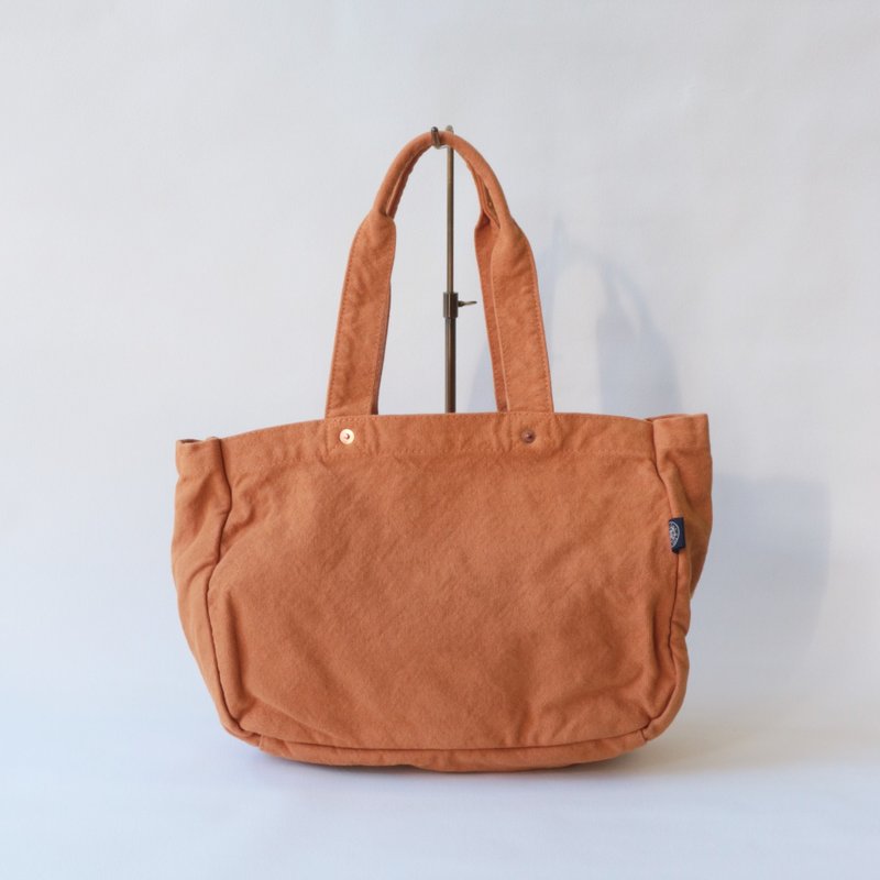 ジップトート【2025秋冬限定カラー・レンガ】(VC-23) - 手提包/手提袋 - 棉．麻 咖啡色