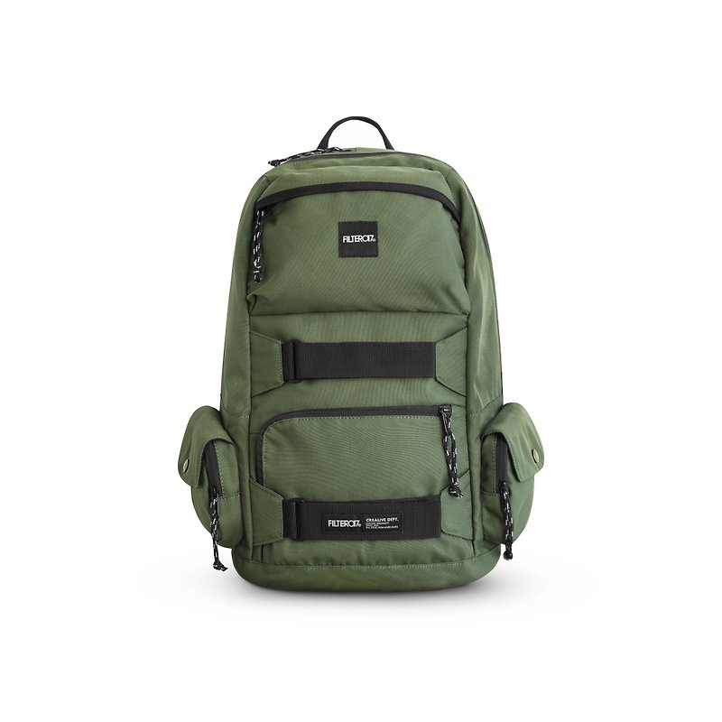 Filter017 Shuttle Backpack - Army Green - 背囊/背包 - 尼龍 