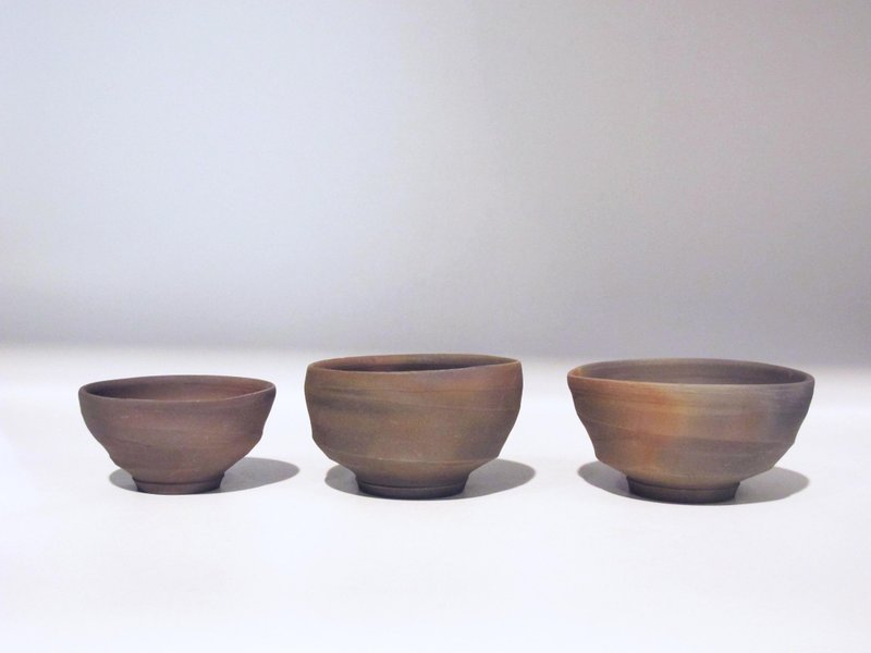 柴燒茶杯 - 茶壺/茶杯/茶具 - 陶 咖啡色