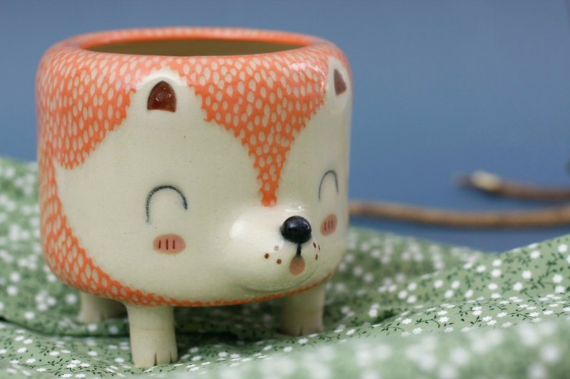 fox pot - 花瓶/陶器 - 陶 