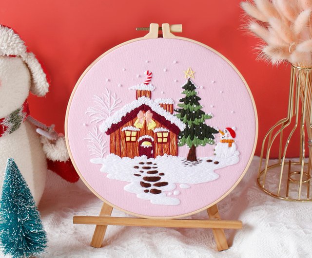 クリスマスの手作り刺繍diy材料バッグメリークリスマスツリー