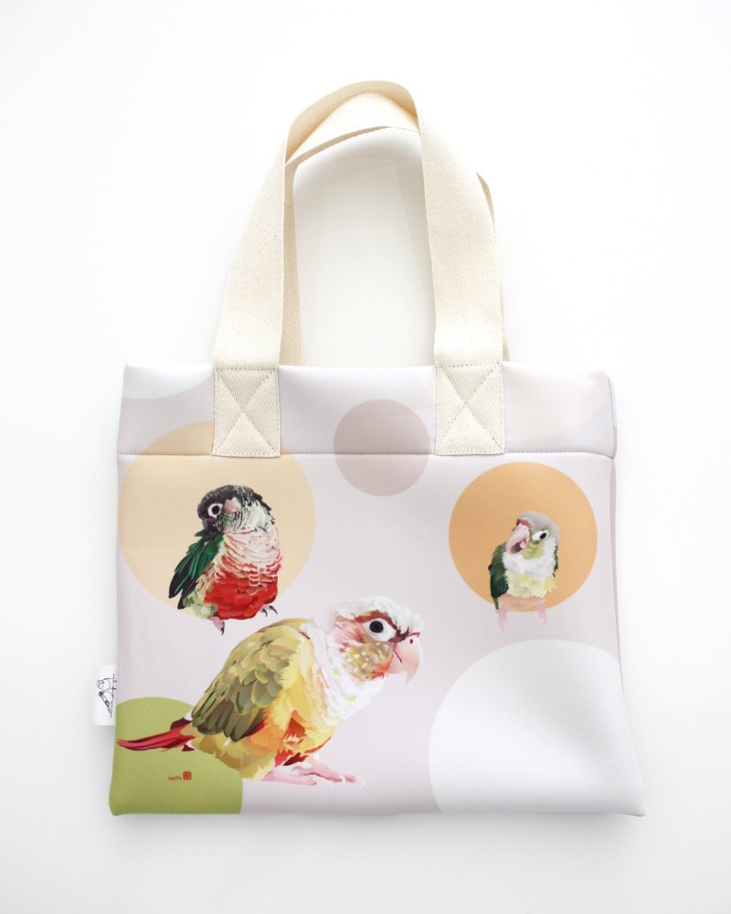 トートバッグ ウロコインコ - 手提包/手提袋 - 其他人造纖維 卡其色