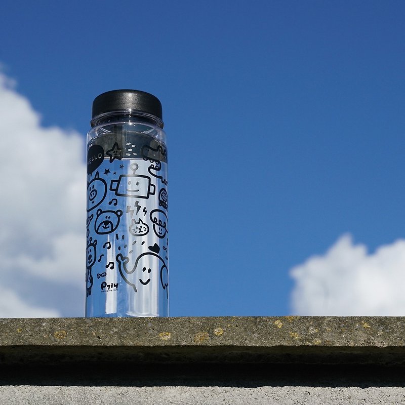 Hello環保塑膠瓶_限塑外帶的好伙伴 - 水壺/水瓶 - 塑膠 黑色