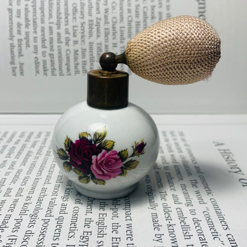 West German Period Jlona Rose Ceramic Perfume Spray Bottle - Other - Porcelain 