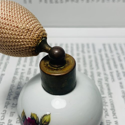 VINTAGE PORCELAIN PERFUME ATOMIZER BOTTLE