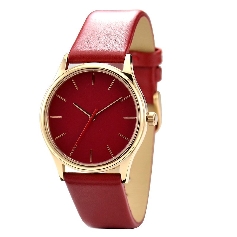 Red Watch I Women's Watch I Ladies Watch I Free shipping worldwide - นาฬิกาผู้หญิง - โลหะ สีแดง