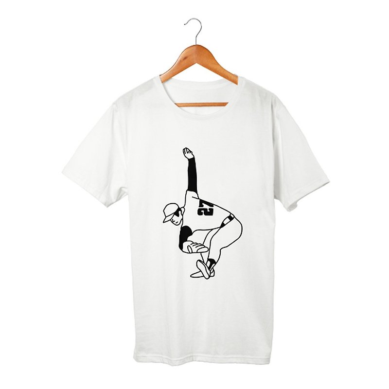 Baseball T-shirt - Men's T-Shirts & Tops - Cotton & Hemp White