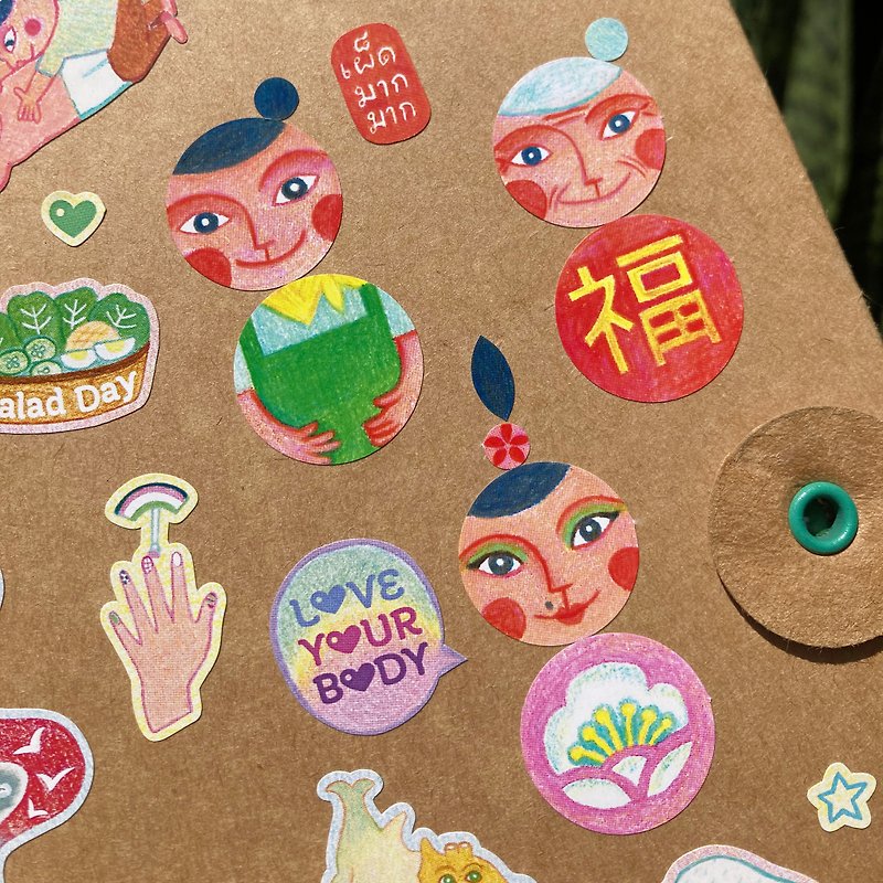 Custom chi sticker - 貼紙 - 紙 多色