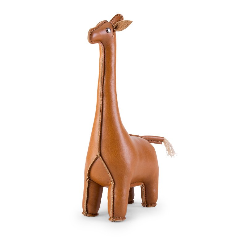 Zuny - 長頸鹿造型動物紙鎮 - 裝飾/擺設  - 人造皮革 多色