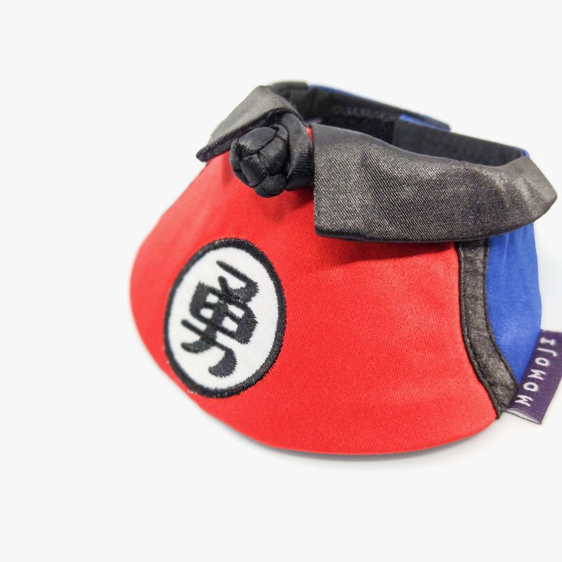 【Momoji】Pet Bib Collar - Infantry (01-Crimson Red) - Clothing & Accessories - Cotton & Hemp Red