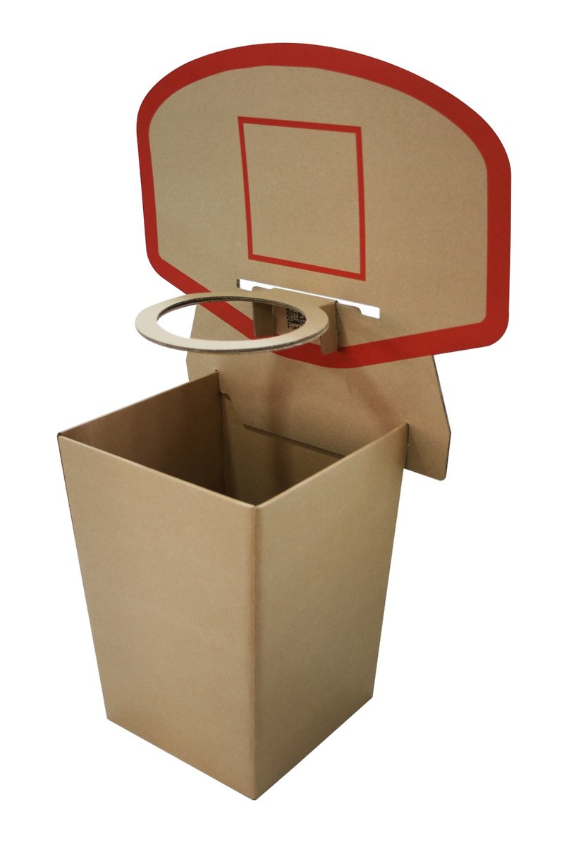 【買家catchou1118下標專區】籃球框置物桶組4組 - 桌遊/卡 Game - 紙 咖啡色