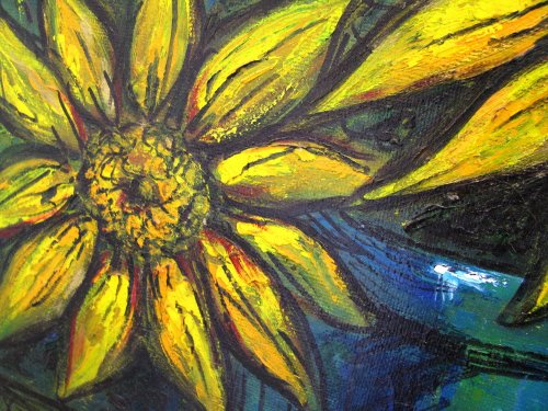 抽象的な花油絵キャンバス印象派スタイルアート家の装飾