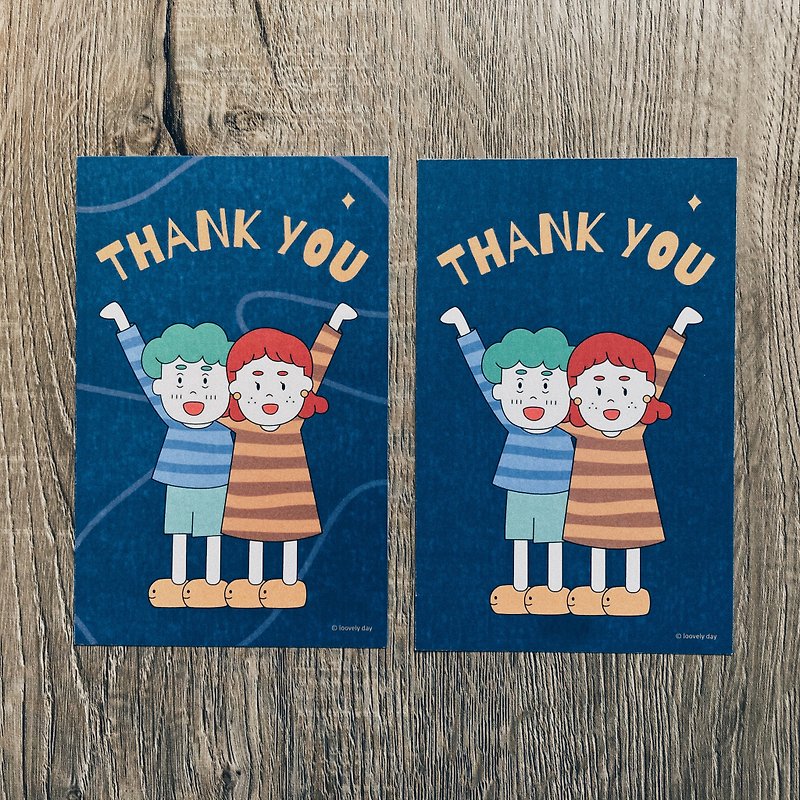 Thank you card - Cards & Postcards - Paper Blue