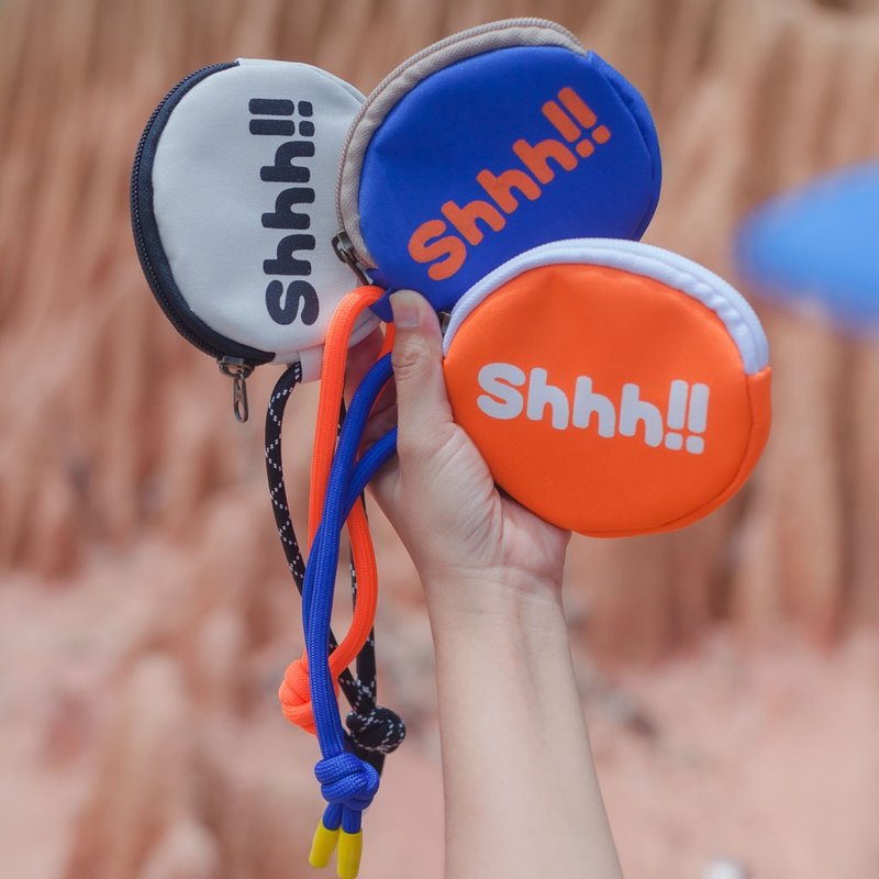 Coin bag Shhh!!! print - 零錢包/小錢包 - 防水材質 多色
