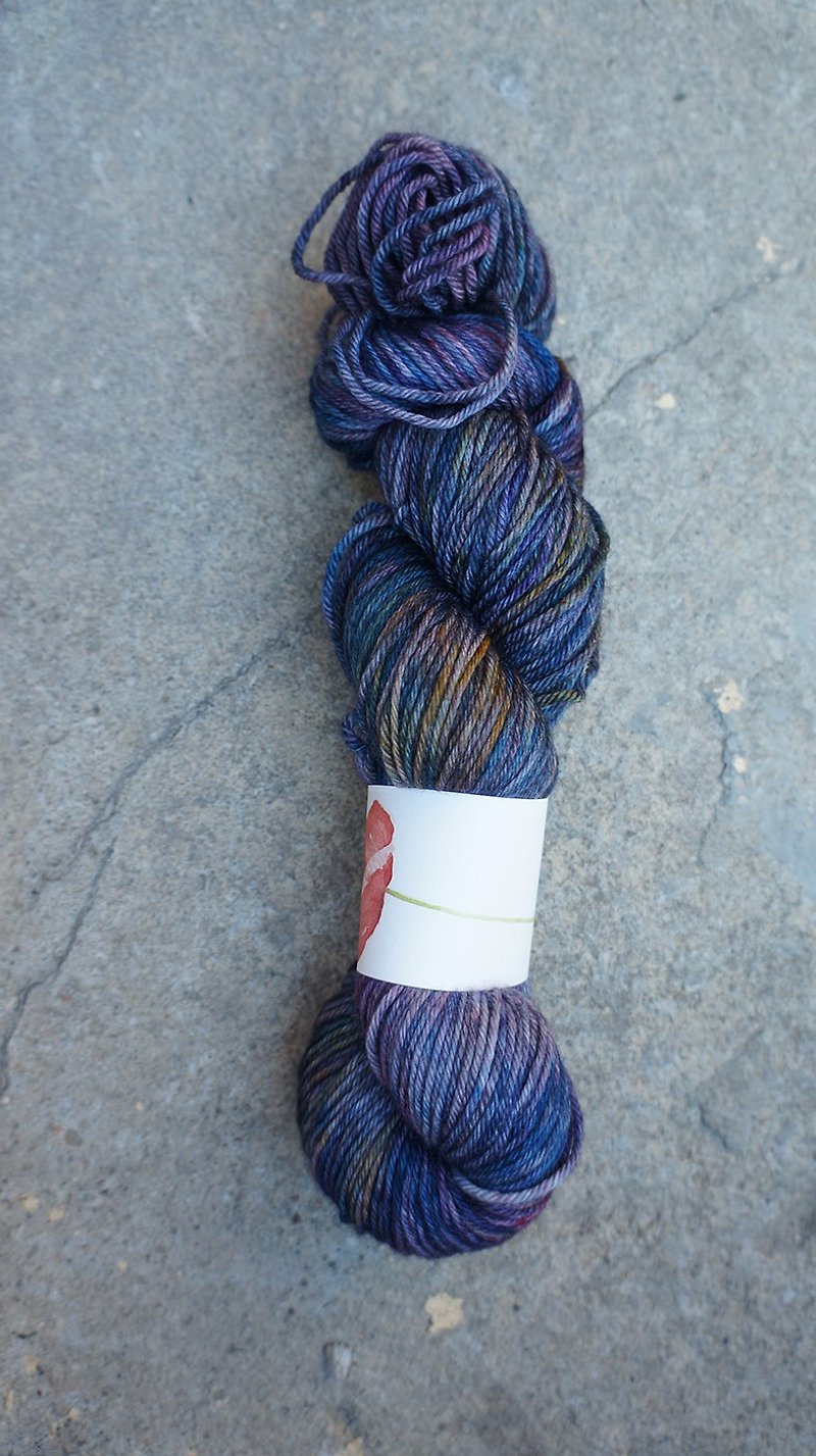 Hand dyed line. Drink night. 100% Super Washed Merino - Knitting, Embroidery, Felted Wool & Sewing - Wool 