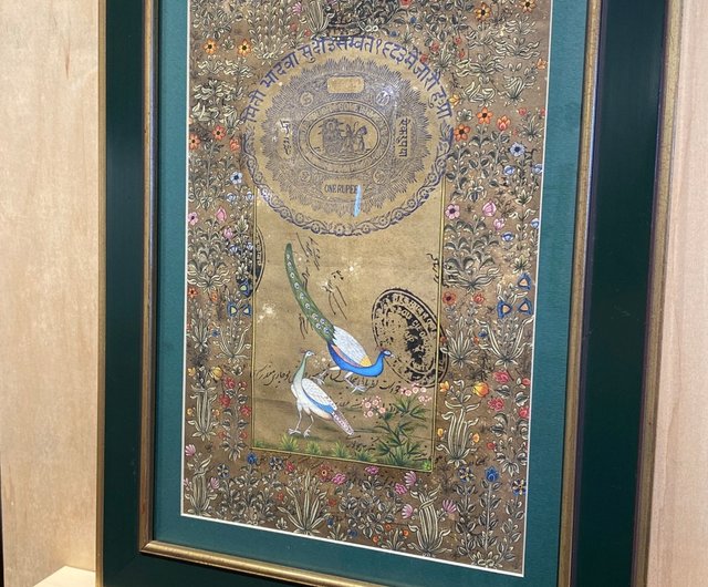 インディアン 鉱石絵画 インディアン 鉱石絵画