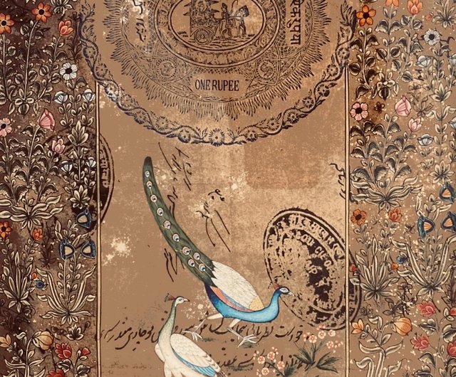 インディアン 鉱石絵画 インディアン 鉱石絵画