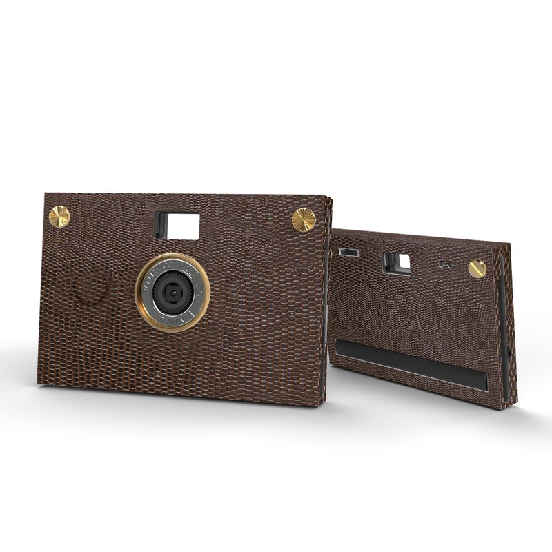 20MP Paper Shoot paper camera, Leather texture - Cameras - Paper Green