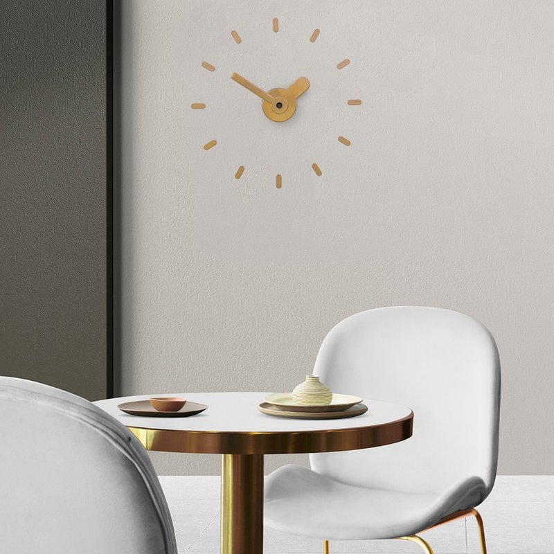 On-Time Wall Clock Peel and Stick V1M gold 48-60 Cm. - 時鐘/鬧鐘 - 鋁合金 金色