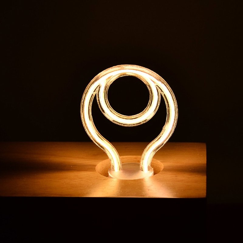 Nordic style / circle shaped bulb ML-A01 (without lamp holder) - โคมไฟ - แก้ว สีส้ม