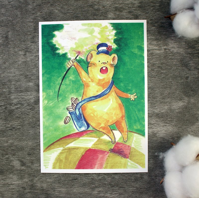 [Little Hamster Postman] Postcard - การ์ด/โปสการ์ด - กระดาษ 
