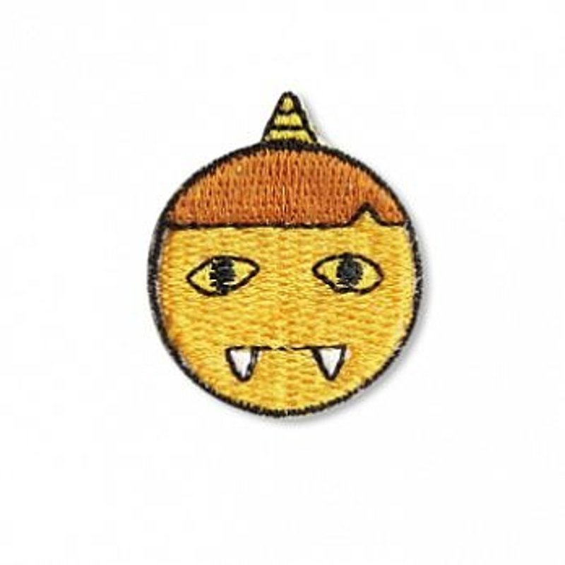 【Jingdong Capital KYO-TO-TO】和片(ワッペン)_黄鬼_绣片 - Knitting, Embroidery, Felted Wool & Sewing - Thread Yellow