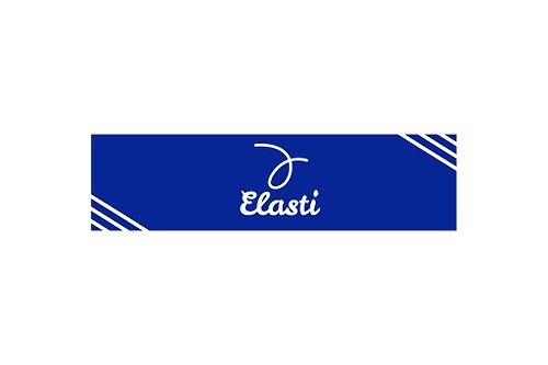 ELASTI台灣機能運動服飾 【ELASTI】時尚運動毛巾-運動藍白