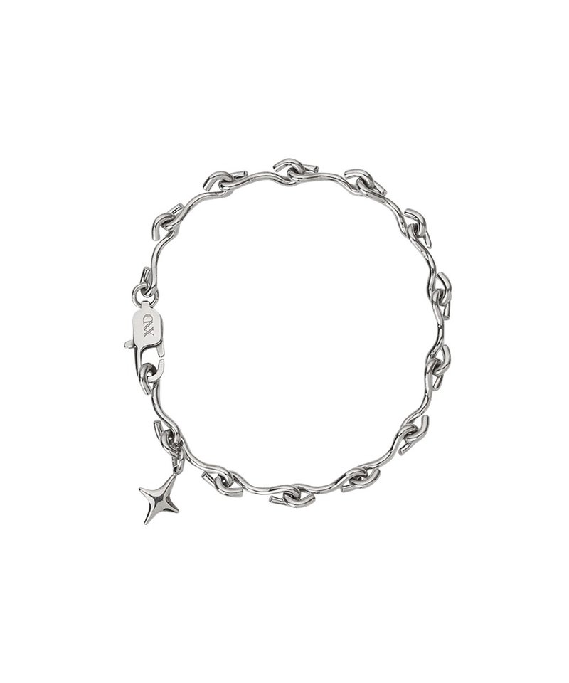 ROPE SPARKLE BRACELET - สร้อยข้อมือ - โลหะ สีเงิน