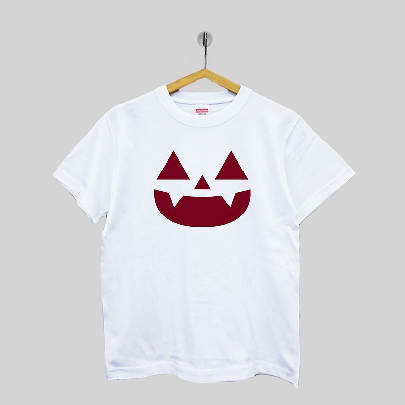 [Customized gift] Pumpkin smiley brand cotton neutral T - Women's T-Shirts - Cotton & Hemp Multicolor